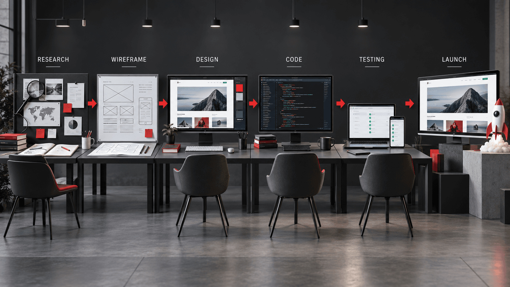 Stages of turnkey website development